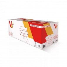 Prosop hartie ZZ alb, HKV 092523, 2 strat, 25x23 cm,220foi/pach, 10 pach/bax